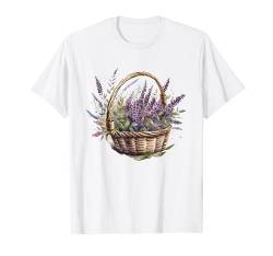 Lavendel Pflanze Kräuter Blume Floral T-Shirt von Lavender Apparel for Women & Men