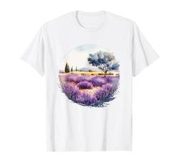 Lavendel Pflanze Kräuter Blume Floral T-Shirt von Lavender Apparel for Women & Men