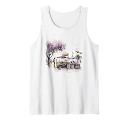 Lavendel Pflanze Kräuter Blume Floral Tank Top von Lavender Apparel for Women & Men