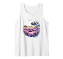 Lavendel Pflanze Kräuter Blume Floral Tank Top von Lavender Apparel for Women & Men