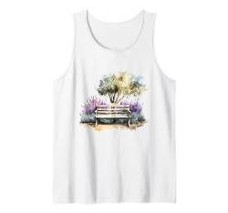 Lavendel Pflanze Kräuter Blume Floral Tank Top von Lavender Apparel for Women & Men