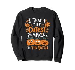 Teach Cutest Pumpkins Pre-K Lehrer Kindergarten Halloween Sweatshirt von Lazy Halloween Costume Boys Girls Men Women Tees