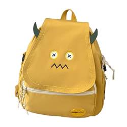 Lustiger Damen-Rucksack, Cartoon-Schulrucksack für Mädchen, Büchertaschen, kleine Büchertaschen, Schultertaschen, siehe abbildung von Ldabrye