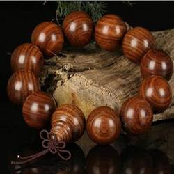 Mala-Perlen, Rosenkranz-Perlen, 1 Stück, natürliche Holzperlen, Herren-Armbänder, Buddha-Mala-Rosenkranz, Armreif, buddhistisches Gebet, Damen-Armband, 12 mm mit 17 Perlen (Farbe: 18 mm mit 13 Perle von LeGDOr