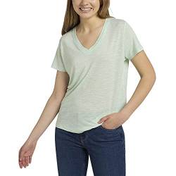 Lee Damen V Neck Tee Shirt, Seaglass, XL Große Größen EU von Lee