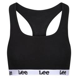 Lee Women's Womens Crop Top in Black with Racerback Style Training Bra, Undurchsichtige, S von Lee