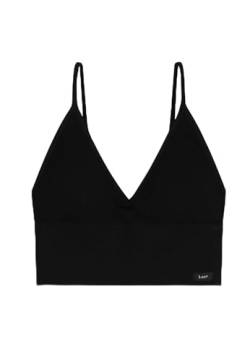 Lee Womens Seamless Longline Crop Top In Black BH, von Lee