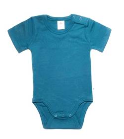 Leela Cotton 2 Stück Body Kurzarm Baby Kinder Bio-Baumwolle Basic 2006 (92, donaublau) von Leela Cotton