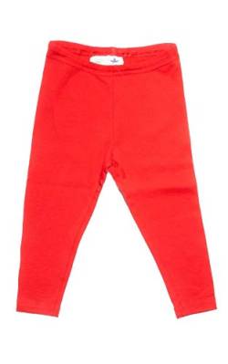 Leela Cotton Baby Kinder Leggings Bio-Baumwolle Leggingslang Mädchen Jungen 2051 Gr: 74 bis 116 (86/92, Ziegelrot) von Leela Cotton