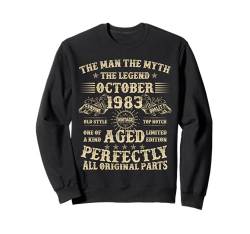 Geschenk zum 41. Geburtstag für Männer Oktober 1983 41 Jahre alt Geburtstag Sweatshirt von Legendary Man Birthday Apparel October For Men