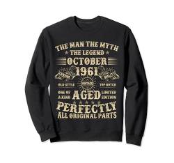 Geschenk zum 63. Geburtstag für Männer Oktober 1961 63 Jahre alt Geburtstag Sweatshirt von Legendary Man Birthday Apparel October For Men