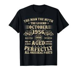 Geschenk zum 68. Geburtstag für Männer Oktober 1956 68 Jahre alt Geburtstag T-Shirt von Legendary Man Birthday Apparel October For Men