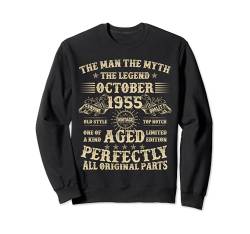 Geschenk zum 69. Geburtstag für Männer Oktober 1955 69 Jahre alt Geburtstag Sweatshirt von Legendary Man Birthday Apparel October For Men