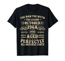 Geschenke zum 56. Geburtstag für Männer Oktober 1968 56 Jahre alt Geburtstag T-Shirt von Legendary Man Birthday Apparel October For Men