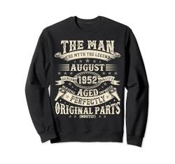 72. Geburtstag Geschenke für Männer 72 Jahre alt Geburtstag August 1952 Sweatshirt von Legendary Man Birthday August Mythical Man Tee