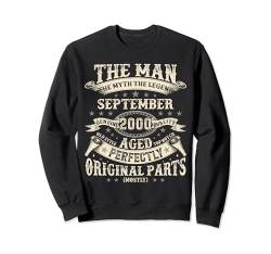 24. Geburtstag Geschenke für Männer 24 Jahre alt Geburtstag September 2000 Sweatshirt von Legendary Man Birthday September Mythical Man Tee