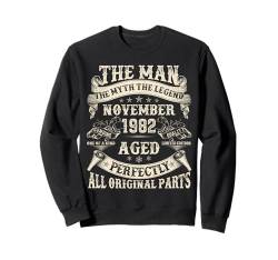 Geschenke zum 42. Geburtstag für Männer, 42. Geburtstag, November 1982 Sweatshirt von Legendary Man November Birthday Tee Vintage Gifts