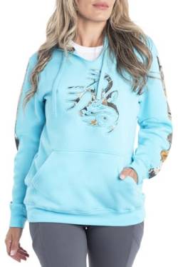 Legendary Whitetails Damen Camo Outfitter Hoodie, Gletscher, M von Legendary Whitetails