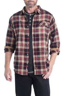 Legendary Whitetails Herren Buck Camp Flanellhemd Button-Down-Shirt, Frontier Plaid, Large von Legendary Whitetails