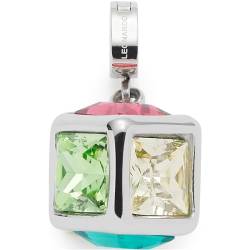 Leonardo Jewels Anhänger Clip&Mix Cubo, Ketten-Anhänger aus Edelstahl in Würfel-Form mit 6 verschieden farbigen Seiten, Schmuck Geschenk für Frauen, 023621 von Leonardo Jewels