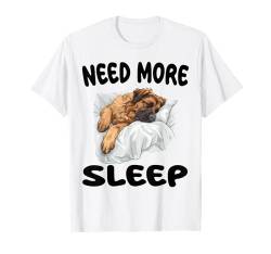 Süßer Leonberger Need More Sleep Pyjama Nachthemd T-Shirt von Leonberger Pajamas & Nightgown .Co