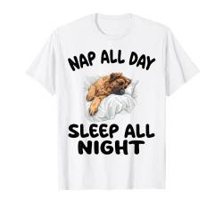 Süßer Leonberger Schlafanzug, für Nickerchen, den ganzen Tag T-Shirt von Leonberger Pajamas & Nightgown .Co