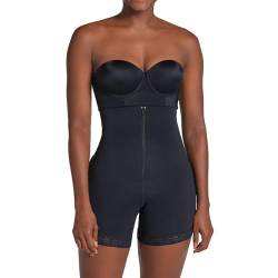 Leonisa Damen Bodysuit Shapewear - Miederbody mit Bein - Bauchweg Body Shaper brustfrei von Leonisa