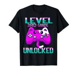 3. Klasse Level freigeschaltetes Videospiel Back To School Boys T-Shirt von Level Unlocked Video Game Back To School Outfit