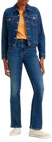 Levi's Damen 725™ High Rise Bootcut Jeans,Blue Wave Dark,27W / 34L von Levi's