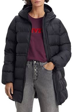 Levi's Damen Hooded Midi Jacke, Caviar, XS von Levi's