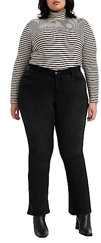 Levi's Damen Plus Size 315™ Shaping Bootcut Jeans, Soft Black, 22 M von Levi's