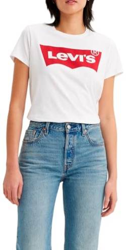 Levi's Damen The Perfect Tee T-Shirt,Batwing White,XS von Levi's