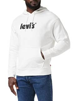 Levi's Herren Relaxed Graphic Bo Poster Hoodie White Sweatshirt, Neutrals, L EU von Levi's