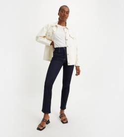 Levi's für Damen. 18883-0227 Jeans 724 High Rise Straight Dark Indigo - Flat Finish navy (27/28), Lässig, Denim, Lyocell, Nachhaltig, Marine von Levi's