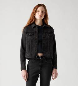 Levi's für Damen. 29945-0070 Original Trucker Jacke schwarz (M), Lässig, Baumwolle, Denim von Levi's