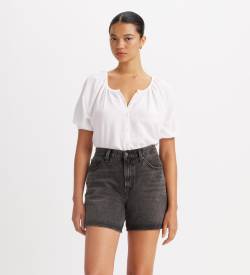 Levi's für Damen. A8683-0019 Bluse Leanne Leinen weiß (XS), Lässig, Viskose, 3/4 Ärmel von Levi's