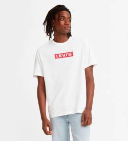 Levi's für Herren. 16143-0181 Entspanntes T-shirt weiß (M), Lässig, Baumwolle, Kurzarm, Nachhaltig von Levi's