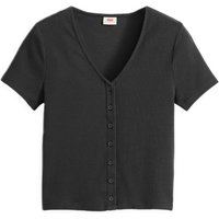 Levi's® T-Shirt, Rippstruktur, für Damen, schwarz, M von Levis