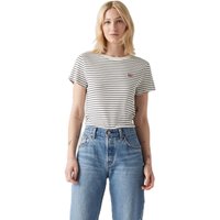 Levi's® T-Shirt "Essential Housemark Tee", Logo-Patch, für Damen, weiß, M von Levis