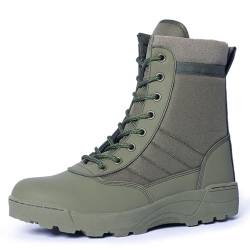 Lfzhjzc Unisex Kampfstiefel, haben öl- und rutschfeste Wüstenstiefel, leichte Arbeitsstiefel und leichte Stiefel zum Wandern(Green,38 EU) von Lfzhjzc
