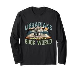 Bibliothekare sind die Helden des Buches Bookaholic Librarian Langarmshirt von Librarian Designs for Librarians