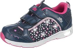 Lico Mädchen Shine V Blinky Sneaker, Marine Pink, 34 EU von Lico