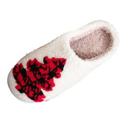 Lidssacde hausschuhe damen winter Hausschuhe Damen Plüsch Plüsch Hausschlappen Flauschige Filzhausschuhe Winter Pantoffeln Herren Hausschuhe Warme Bequeme Slippers Unisex Filzpantoffeln Frauen von Lidssacde