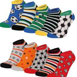 Lieblingsstrumpf24 10er Pack Socken Kinder Jungen Mädchen Baumwolle (Sneaker Socken Ball 27-30) von Lieblingsstrumpf24