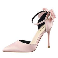 Life&Women Damen High Heel 10 CM Knöchelriemen Stiletto Closed Toe Kleid Sandalen Kleid Pumps Pumps Pumps Pumps High Heels Pumps für Party Wedding Night Club von Life&Women