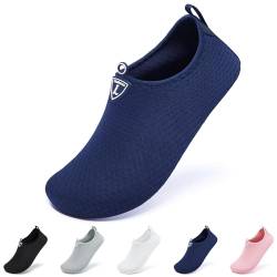 Limberun Wasserschuhe für Damen und Herren,Badeschuhe,Schwimmschuhe,Wasserschuhe seeigelfest für steinstrand Meer,dusch- & Badeschuhe für Herren, gummi Erwachsene Fluss Blau 42-43 von Limberun