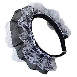 Frauen Spitze Kopfschmuck Schöne Spitze Stirnband Maid Anime Cosplay Neuheit Haar Hoop Requisiten von Limtula