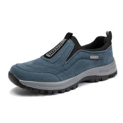 Herren Schuhe Extra Weit Slip On Sneakers Wildleder Leicht Turnschuhe ohne schnürsenkel Turnschuhe rutschfest Sportschuhe Trekkingschuhe Wanderhalbschuhe Winterboots rutschfest Outdoor,EU40 von LinRim