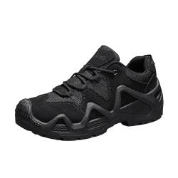 LinRim Basketball Schuhe Herren 44 Leichte Mesh Atmungsaktive Einfarbig Schuhe Schwarz Herren 47 (Black, 40) von LinRim