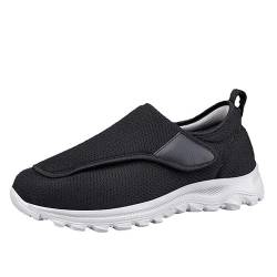 LinRim Diabetiker Schuhe Herren Damen Breit Senioren Schuhe Memory Foam Sohle für Geschwollene Füße Einstellbar Walking Schuhe für Fußschwellung erweiterte Gesundheitsschuhe von LinRim